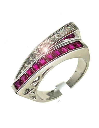 ANILLOS FUCSIAS DE MUJER PRECIOSO DISEÑO ACTUAL DE MODA