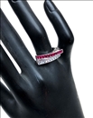 ANILLOS FUCSIAS DE MUJER PRECIOSO DISEÑO ACTUAL DE MODA