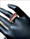 ANILLOS FUCSIAS DE MUJER PRECIOSO DISEÑO ACTUAL DE MODA