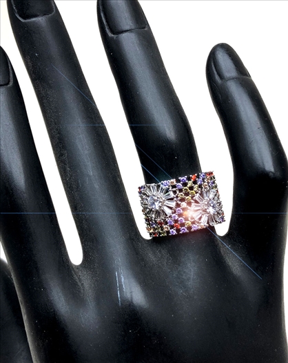 ANILLOS GRANDES DE MUJER PLATEADOS...