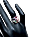 ANILLOS DE MUJER ELEGANTES FABULOSA SORTIJA DE PEDREDRIA
