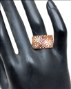 ANILLOS DORADOS PARA MUJER CON PEDRERIA FINA DE COLOR