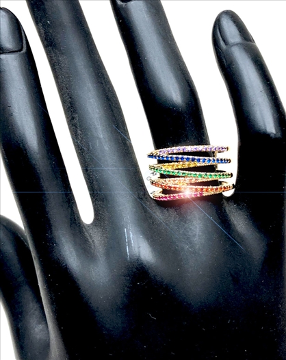 ANILLOS GRANDES DE PEDRERIA ELEGANTES...