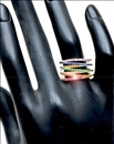 ANILLOS GRANDES DE PEDRERIA ELEGANTES PARA INVITADAS DE BODAS