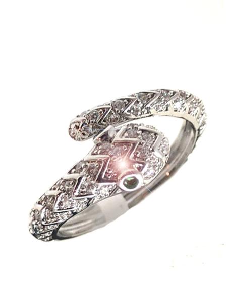 ANILLOS DE BISUTERIA PLATEADA PARA MUJER BONITA SERPIENTE