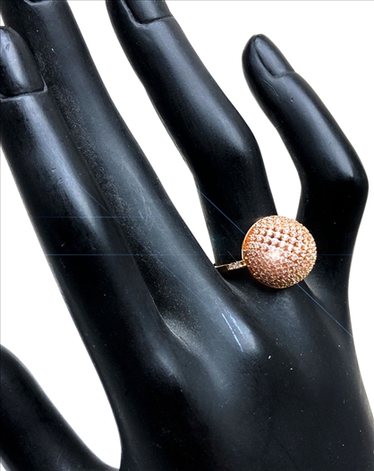 ANILLOS ELEGANTES DE BISUTERIA DORADA...