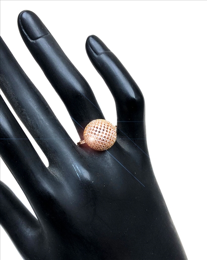 ANILLOS ELEGANTES DE BISUTERIA DORADA...
