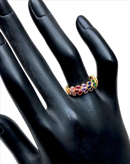 ANILLOS DE MUJER DORADOS CON PRECIOSO...
