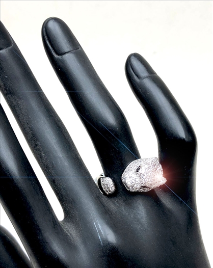 ANILLOS DE LEOPARDO CABEZA FELINA...