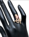 ANILLOS DE SERPIENTES ELEGANTES ESPECTACULAR SORTIJA PLATEADA