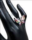 ANILLOS DE MUJER DE BISUTERIA FINA ESPECTACULAR MARIPOSA