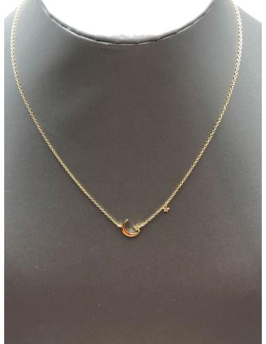 CADENAS DE BISUTERIA FINA DE MODA CON ESTRELLITAS Y LUNA