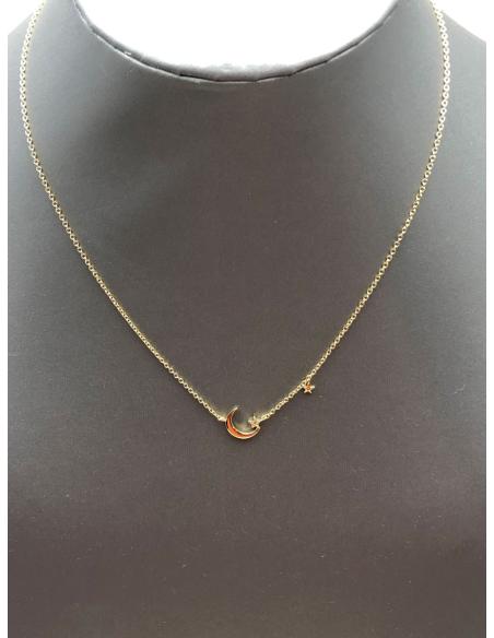 CADENAS DE BISUTERIA FINA DE MODA CON ESTRELLITAS Y LUNA