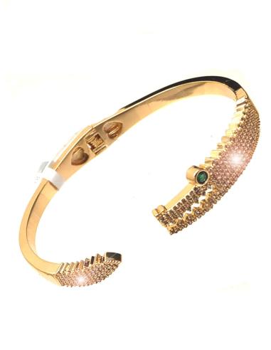 PULSERAS DORADAS PARA MUJER DE BISUTERIA FINA CON COCODRILO