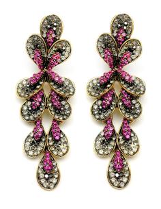 PENDIENTES FUCSIAS DE MUJER LARGOS QUE QUEDAN ESPECTACULARES