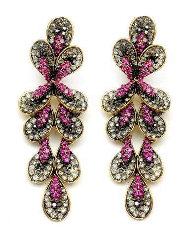 PENDIENTES FUCSIAS DE MUJER LARGOS QUE QUEDAN ESPECTACULARES