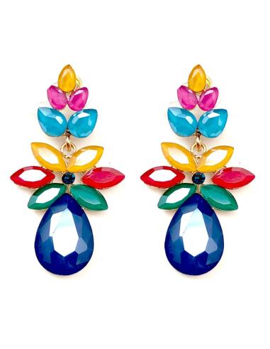 PENDIENTES LARGOS PARA MUJER DE FIESTA EN MULTICOLOR
