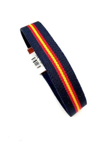 PULSERAS DE HOMBRE AZULES CON LA BANDERA DE ESPAÑA
