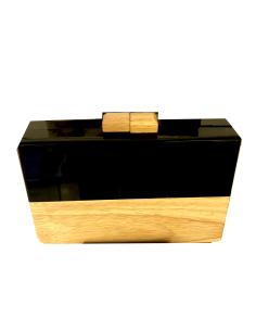 BOLSOS DE FIESTA EN MADERA Y CHAROL ALUCINANTES, ARTESANIA PURA