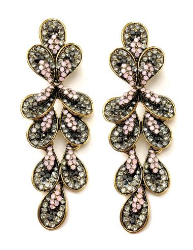 PENDIENTES ROSAS DE MUJER LARGOS QUE QUEDAN ESPECTACULARES