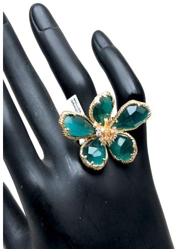 ANILLOS GRANDES DE MUJER VERDES CON...