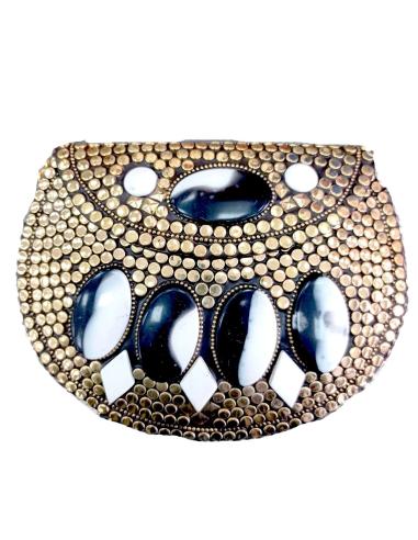 BOLSOS DE FIESTA ORIGINALES TIPO COFRE CON NACAR