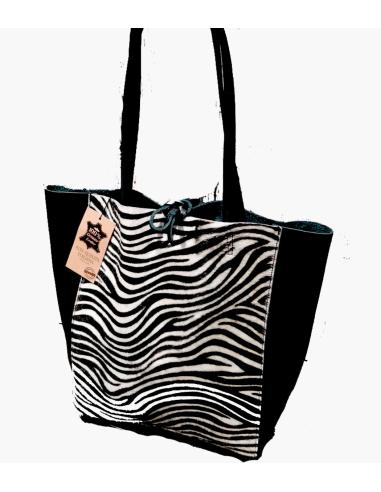 BOLSOS DE PIEL POTRO SOPHING  EFECTO CEBRA MADRID