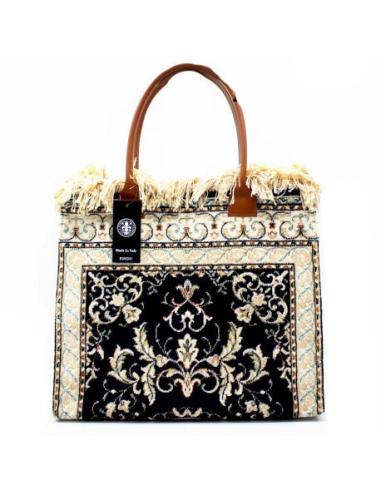 BOLSOS MUJER ALUCINANTES TIPO ALFOMBRAS PERSAS COLOR NEGRO