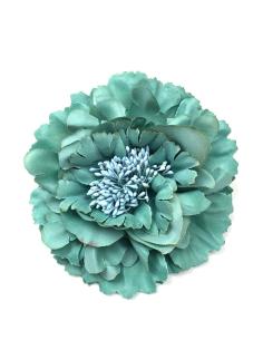 BROCHES CON FLORES VISTOSAS EN ESTE BONITO TONO VERDE