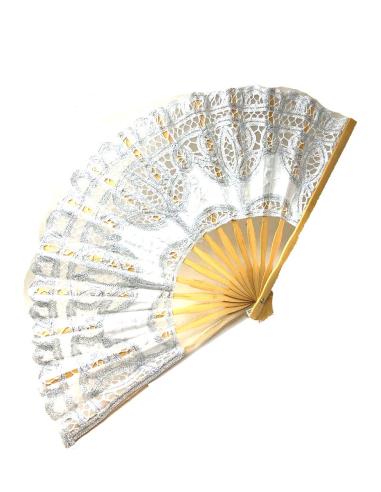 ABANICOS PLATA PARA BODAS FIESTAS Y EVENTOS
