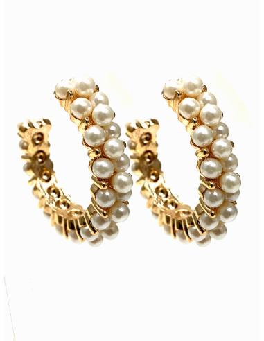 PENDIENTES DE AROS CON PERLAS CON LOS QUE ESTARAS PRECIOSA