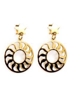 PENDIENTES DORADOS CON VISTOSOS MANDALAS DORADOS