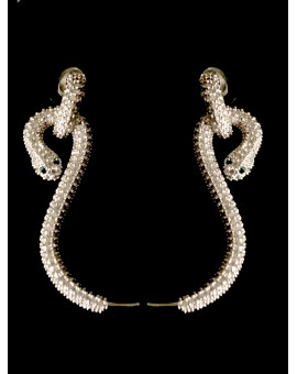 PENDIENTES LARGOS DE MUJER CON ELEGANTE SERPIENTE