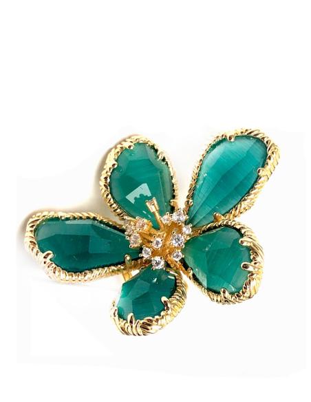 ANILLOS GRANDES DE MUJER VERDES CON ESPECTACULAR DISEÑO