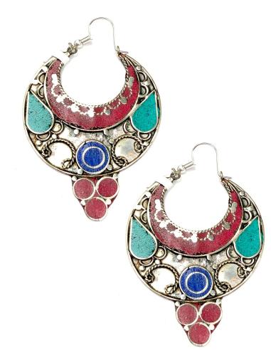 PENDIENTES PARA MUJER ORIGINALES DE VISTOSOS AROS DECORADOS