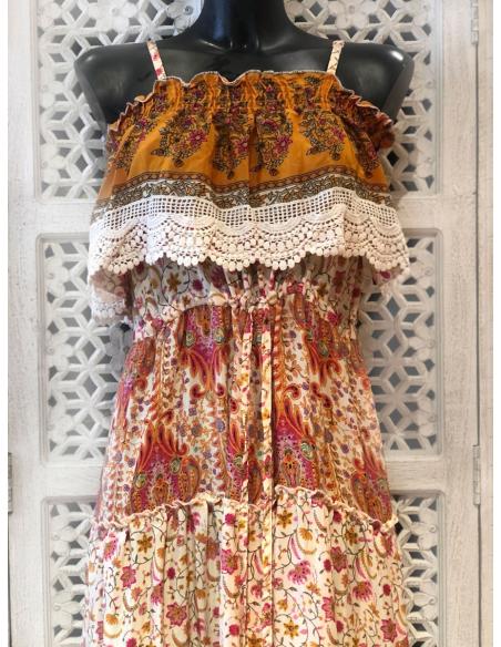 VESTIDOS LARGOS DE VERANO EN SEDA TARDE, NOCHE  O PLAYA - JD