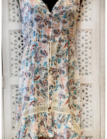 VESTIDOS LARGOS DE VERANO CON CORTE IREGULAR DELANTERO