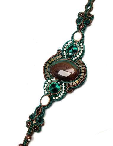 PULSERA MUJER VERDES HAND MADE