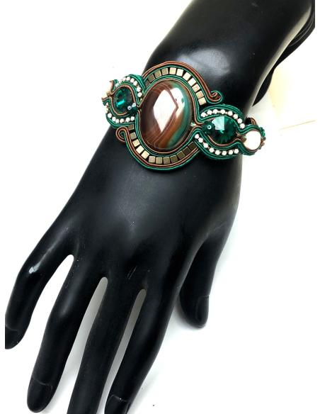 PULSERA MUJER VERDES HAND MADE