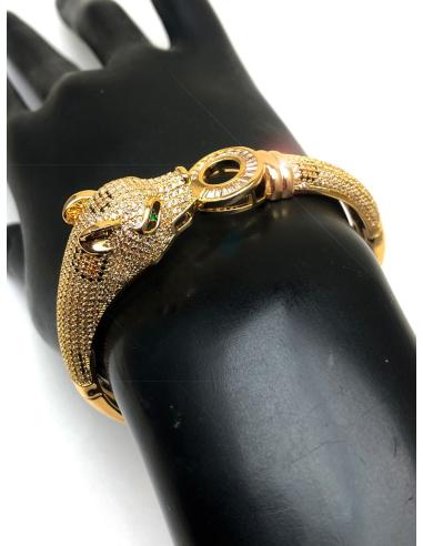 PULSERAS DORADAS CON FABULOSA CABEZA...