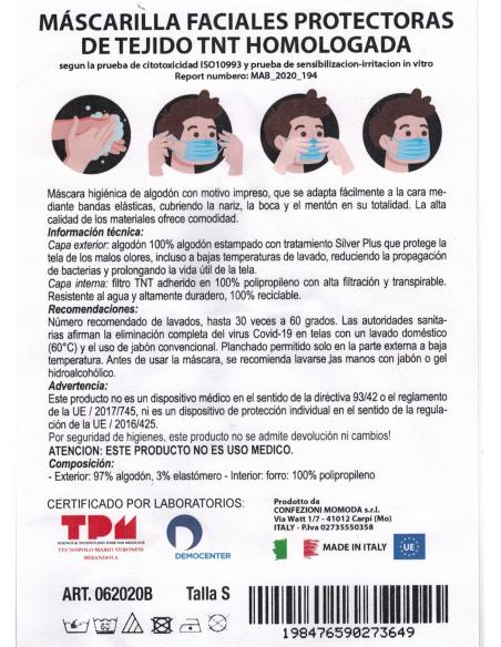 MASCARILLAS HIGIENICAS DE TELAS CAMUFLAJE