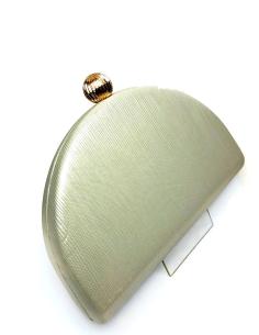 BOLSOS DE FIESTA DORADOS CON PRECIOSO DISEÑO DE MEDIA LUNA