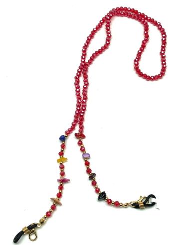 CADENAS DE GAFAS O PARA LLEVAR LAS MASCARILLAS EN ROJO