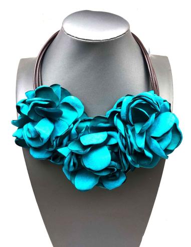 COLLARES CORTOS PARA MUJER CON VISTOSAS FLORES