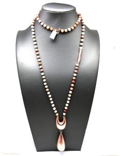 COLLARES LARGOS DE PIEDRAS PARA LUCIR TU LOOK CON ESTILAZO