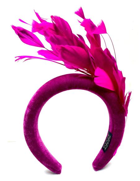 DIADEMAS CON PLUMAS ESPECIAL INVITADAS DE BODAS
