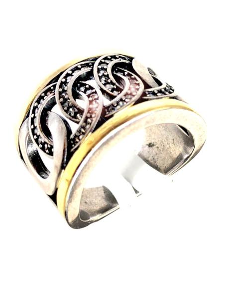 ANILLOS GRANDES CON ESTE DISEÑO ENCADENADO TAN ACTUAL