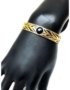 PULSERAS DORADAS Y NEGRAS INSPIRACION GRIEGA PARA TU MUÑECA 2