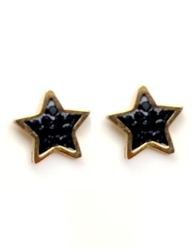 PENIDIENTES PEQUEÑOS CON GRACIOSAS ESTRELLITAS DE COLOR