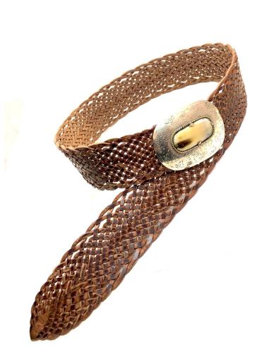 CINTURONES DE PIEL ANCHOS PARA CADERA MARRON CAMEL